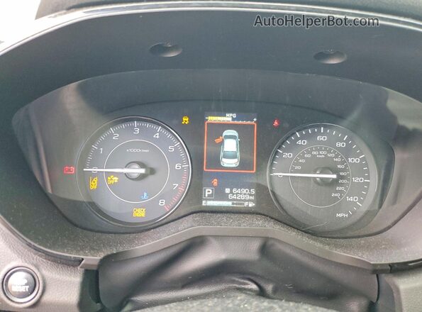 4S3GKAB66N3600558 2022 SUBARU IMPREZA White Вид щитка приладів