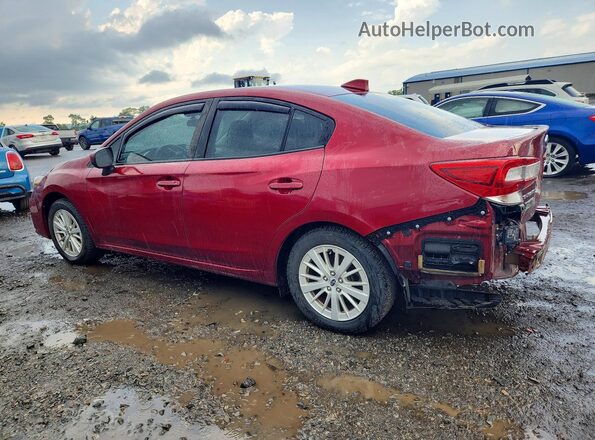 4S3GKAD68H3623759 2017 SUBARU IMPREZA Maroon Задня ліва чверть