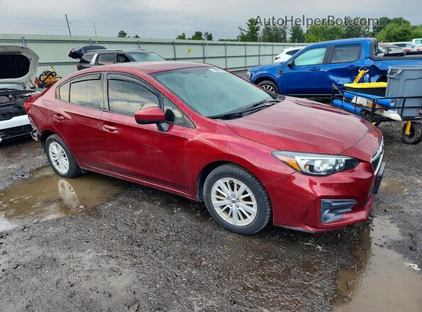 4S3GKAD68H3623759 2017 SUBARU IMPREZA Maroon Передня права чверть