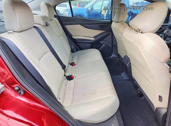 4S3GKAD68H3623759 2017 SUBARU IMPREZA Maroon Вид задніх сидінь