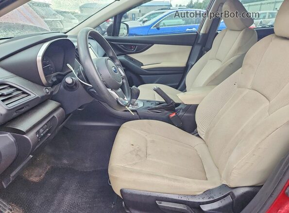 4S3GKAD68H3623759 2017 SUBARU IMPREZA Maroon Вид салону спереду