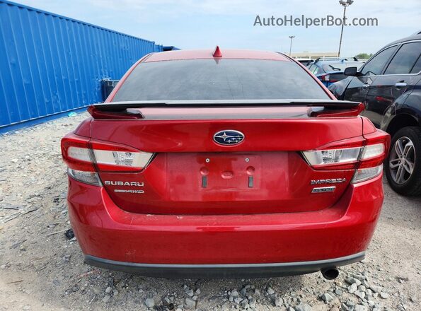 4S3GKAJ64K3604850 2019 SUBARU IMPREZA Красный Вид сзади