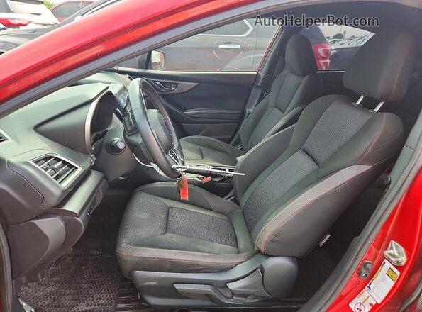 4S3GKAJ64K3604850 2019 SUBARU IMPREZA Красный Вид салона спереди