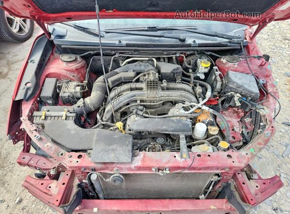 4S3GKAJ64K3604850 2019 SUBARU IMPREZA Красный Вид задней части салона
