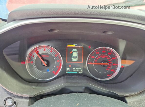 4S3GKAJ64K3604850 2019 SUBARU IMPREZA Красный Вид щитка приборов
