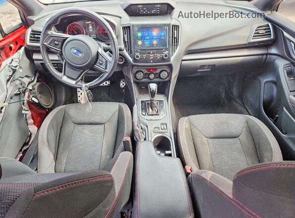 4S3GKAJ64K3604850 2019 SUBARU IMPREZA Красный Вид панели приборов