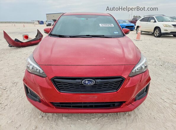 4S3GKAL62J3600274 2018 SUBARU IMPREZA Красный Вид спереди