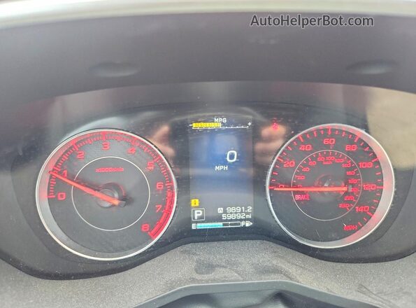 4S3GKAL62J3600274 2018 SUBARU IMPREZA Красный Вид щитка приборов
