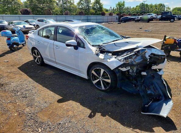 4S3GKAM64H3614928 2017 SUBARU IMPREZA Белый Передняя правая четверть