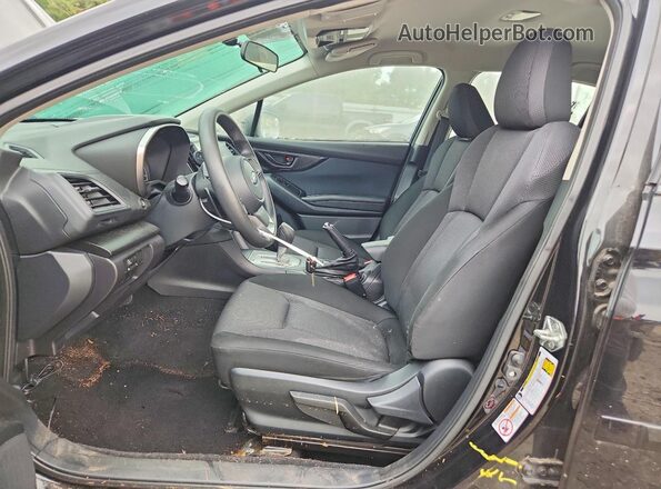 4S3GTAB64J3701332 2018 SUBARU IMPREZA Black წინა სალონის ხედი