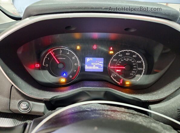 4S3GTAB67H3706373 2017 SUBARU IMPREZA Blue Widok zestawu wskaźników