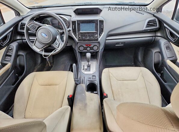 4S3GTAC61K3702566 2019 SUBARU IMPREZA Blue Առջևի վահանակի տեսք