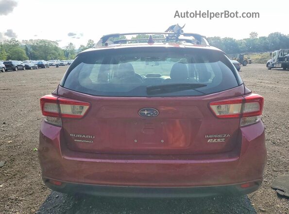4S3GTAD63H3730540 2017 SUBARU IMPREZA Red Вид ззаду