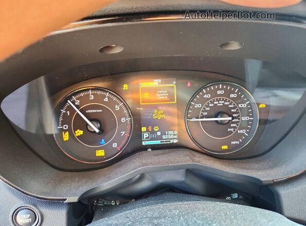 4S3GTAD68P3720973 2023 SUBARU IMPREZA Silver Instrument cluster view