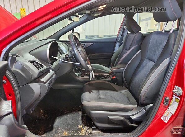 4S3GTAM68H3725284 2017 SUBARU IMPREZA Red Вид салону спереду