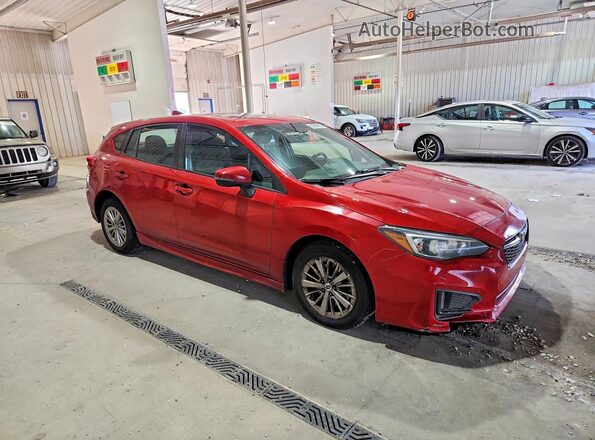 4S3GTAM68H3725284 2017 SUBARU IMPREZA Red Передня права чверть