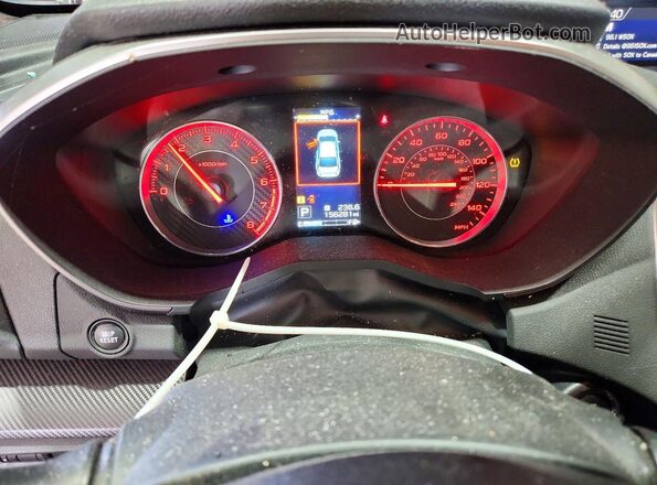 4S3GTAM68H3725284 2017 SUBARU IMPREZA Red Вид щитка приладів