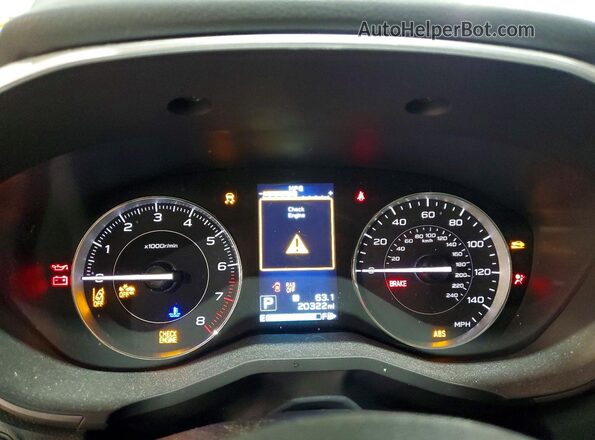 4S3GTAT69K3734634 2019 SUBARU IMPREZA Серебряный Вид щитка приборов