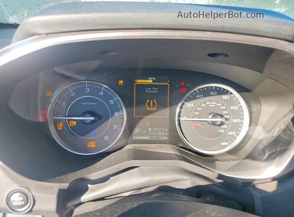 4S3GTAU64L3731740 2020 SUBARU IMPREZA Gray ხელსაწყოთა პანელის ხედი