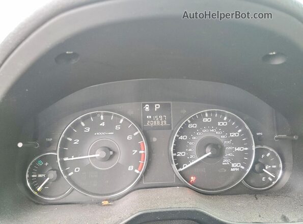 4S4BRDLC5C2221013 2026 SUBARU OUTBACK White Вид щитка приладів