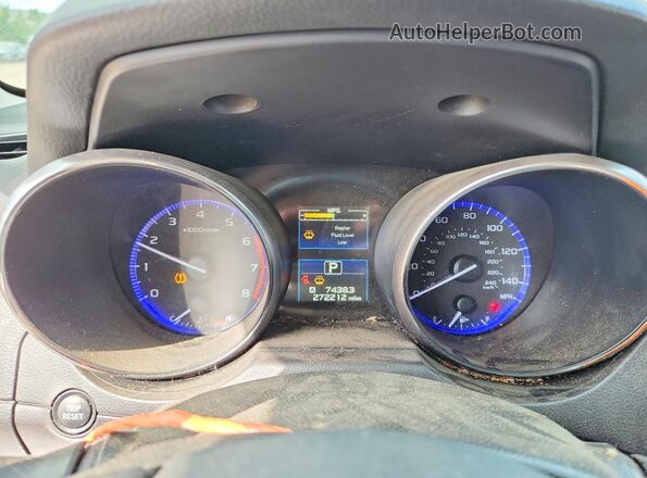 4S4BSADC7H3318443 2017 SUBARU OUTBACK Gray Widok zestawu wskaźników