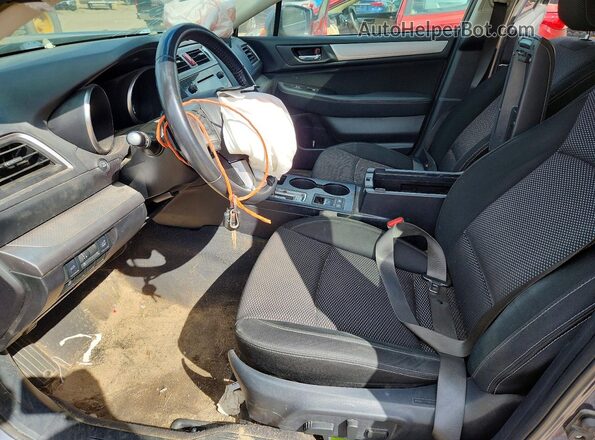 4S4BSADC7H3318443 2017 SUBARU OUTBACK Gray Widok wnętrza z przodu