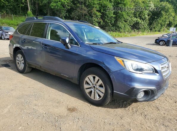 4S4BSAFC4H3253662 2017 SUBARU OUTBACK Синий Передняя правая четверть