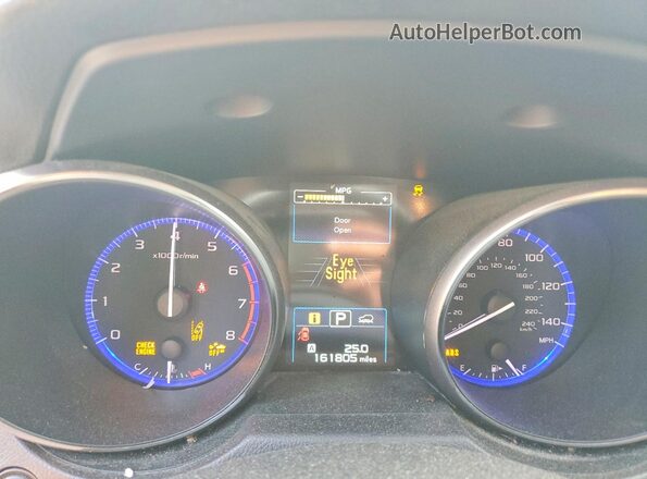 4S4BSAFC4H3253662 2017 SUBARU OUTBACK Синий Вид щитка приборов