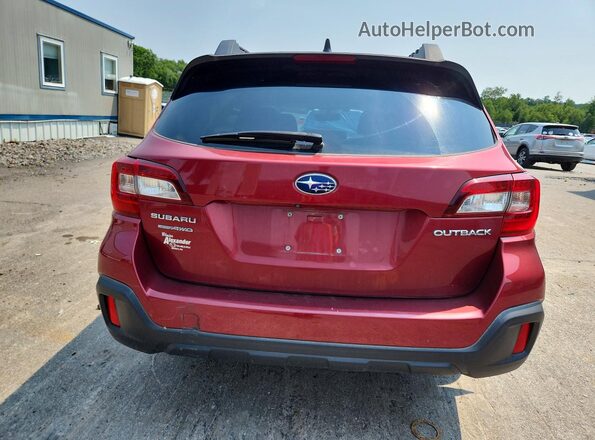 4S4BSAFC5K3376958 2019 SUBARU OUTBACK Burgundy Widok z tyłu