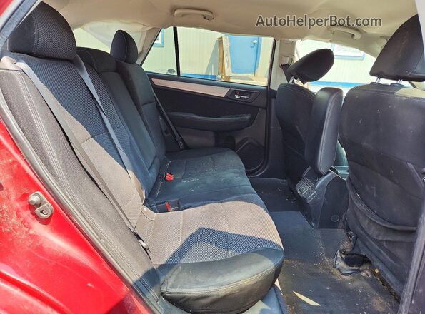 4S4BSAFC5K3376958 2019 SUBARU OUTBACK Burgundy Widok wnętrza z tyłu