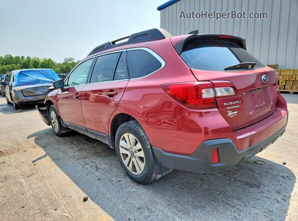 4S4BSAFC5K3376958 2019 SUBARU OUTBACK Burgundy Tył lewy