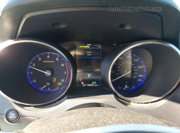 4S4BSAFC7H3265773 2017 SUBARU OUTBACK Blue Вид щитка приладів