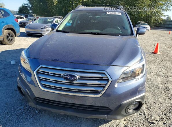 4S4BSAFC7H3265773 2017 SUBARU OUTBACK Blue Вид спереду