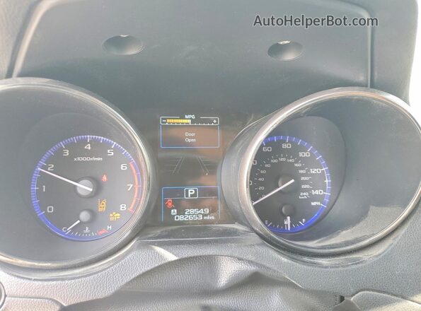 4S4BSAHC9H3314243 2017 SUBARU OUTBACK Blue Սարքավորումների վահանակի տեսք
