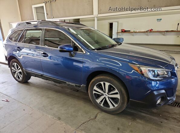 4S4BSAJC9K3317581 2019 SUBARU OUTBACK Синий Передняя правая четверть