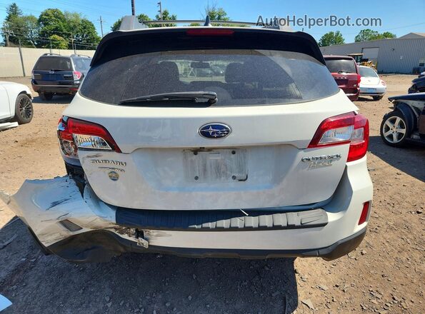 4S4BSAKC5H3321005 2017 SUBARU OUTBACK Белый Вид сзади