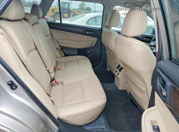 4S4BSANC0G3349952 2016 SUBARU OUTBACK Tan Rear interior view
