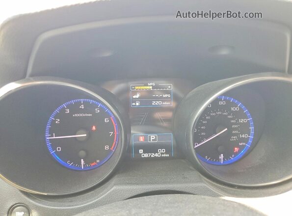 4S4BSANC2K3386638 2019 SUBARU OUTBACK Blue Instrument cluster view