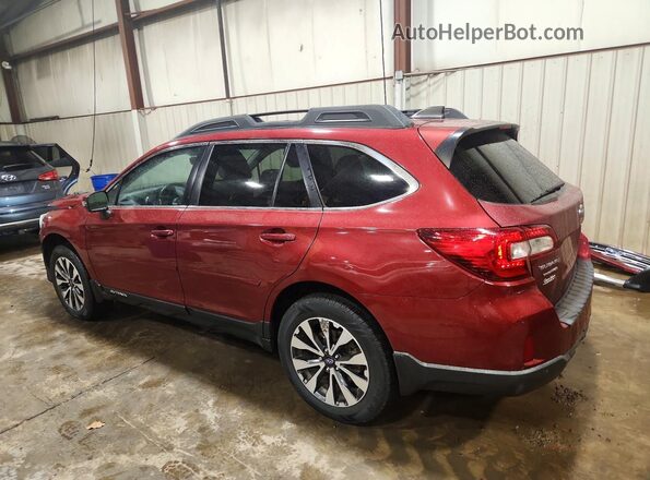 4S4BSANC4H3211378 2017 SUBARU OUTBACK Red Задня ліва чверть
