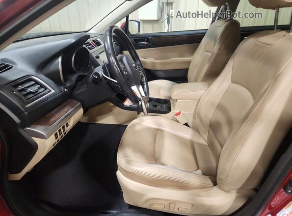 4S4BSANC4H3211378 2017 SUBARU OUTBACK Red Вид салону спереду