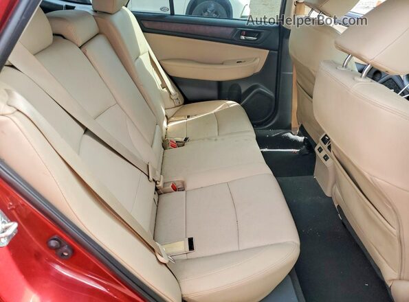 4S4BSANC4H3306636 2017 SUBARU OUTBACK Red Widok tylnych siedzeń