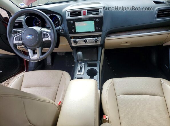 4S4BSANC4H3306636 2017 SUBARU OUTBACK Red Widok deski rozdzielczej