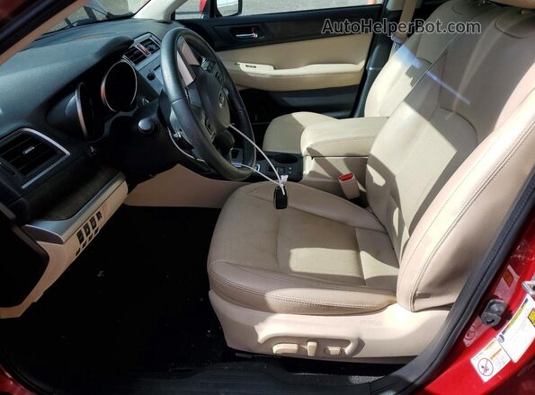 4S4BSANC4H3306636 2017 SUBARU OUTBACK Red Widok wnętrza z przodu