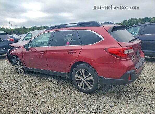 4S4BSANC4K3256182 2019 SUBARU OUTBACK Red Հետևի ձախ