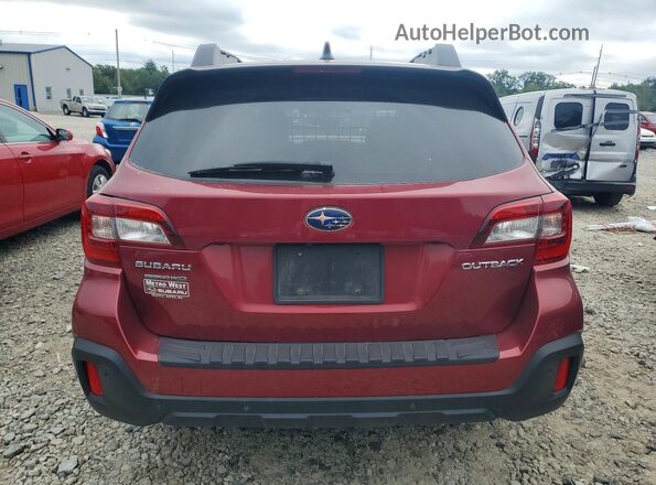 4S4BSANC4K3256182 2019 SUBARU OUTBACK Red Հետևի տեսք