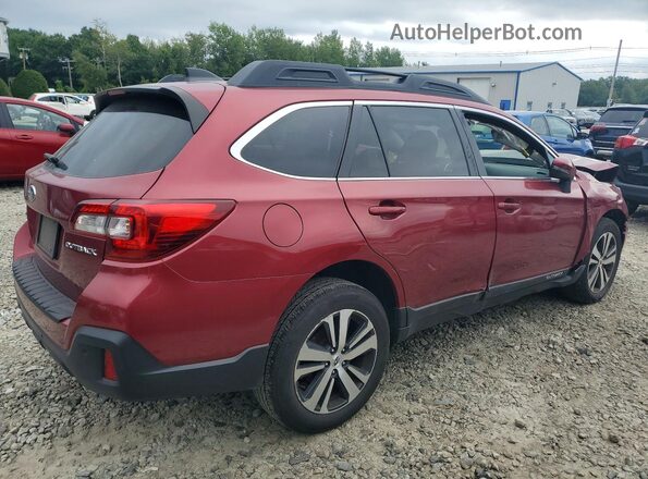 4S4BSANC4K3256182 2019 SUBARU OUTBACK Red Հետևի աջ