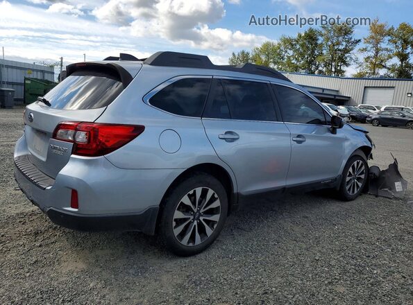 4S4BSANC6H3244849 2017 SUBARU OUTBACK Серебряный Задняя правая четверть