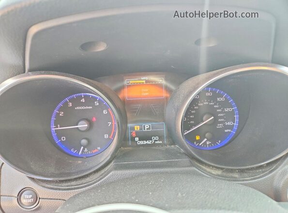 4S4BSANC8G3217778 2016 SUBARU OUTBACK Gray Instrument cluster view