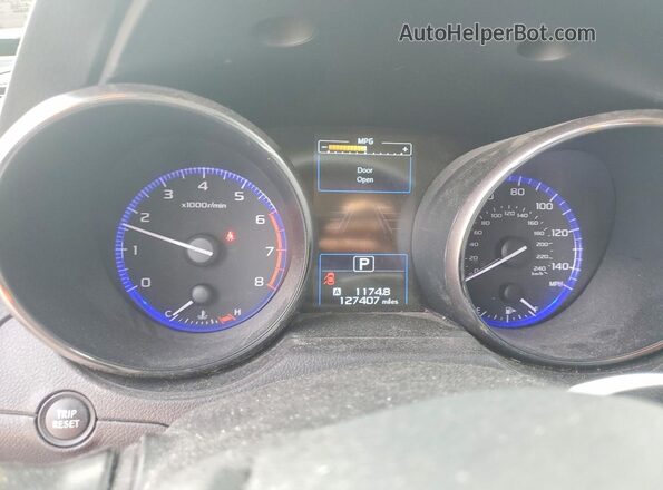 4S4BSANC8G3318531 2016 SUBARU OUTBACK Gray ხელსაწყოთა პანელის ხედი