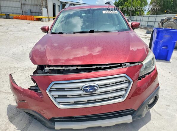 4S4BSANC9H3206838 2017 SUBARU OUTBACK Burgundy წინა ხედი